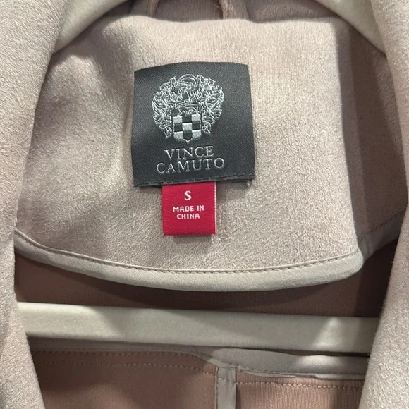 Faux suede blush pink jacket - Picture 2 of 4